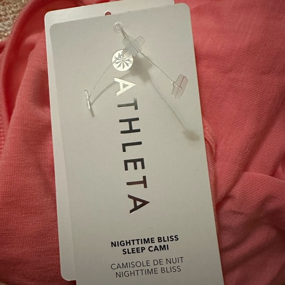 NWT ATHLETA NIGHTTIME BLISS SLEEP CAMI Flowy Soft Lightweight in Pink Size S - Picture 3 of 8